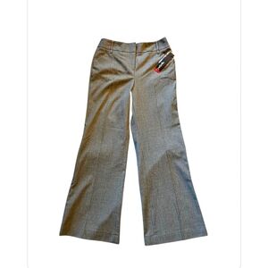 NEW Rafaella classic fit wide leg 2 way stretch black & white pants trousers 8P